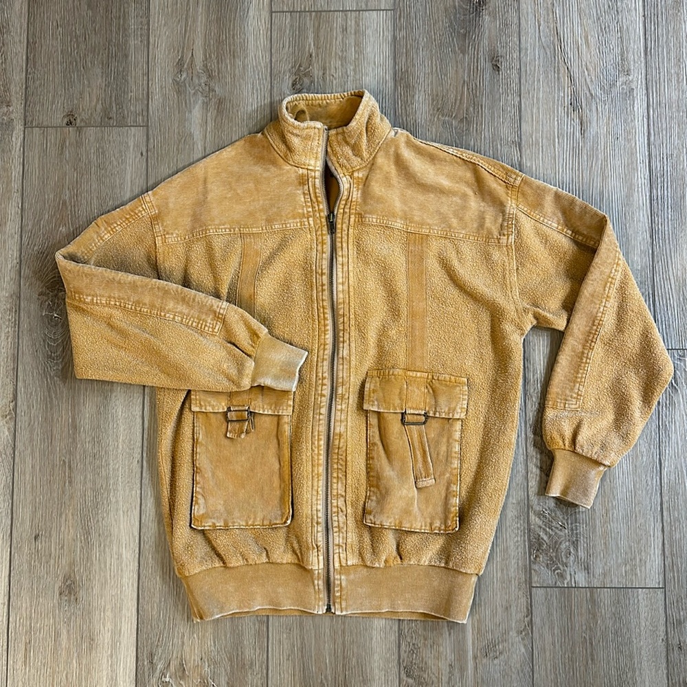 Forever 21 french terry and corduroy jacket